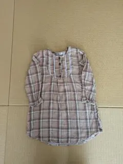 BRANSHES チェック柄 長袖シャツ 120