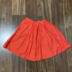 breeze オレンジ色スカートインナー付き　 130サイズ