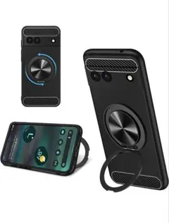 Googlepixel6a　マグネット多機能リング付き保護ケース