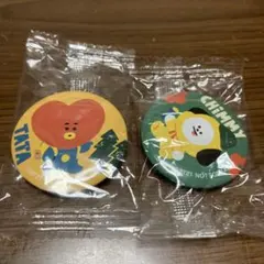 BT21 くら寿司 缶バッジ 2個セット