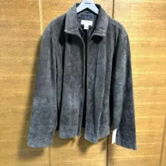 Calvin Klein ダークグレー スエードジャケット