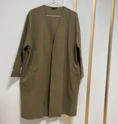 ノーカラージャケット　ガウンカーディガンのサムネイル