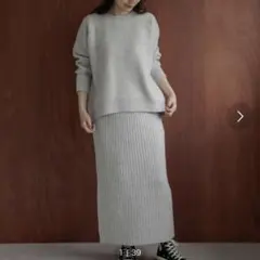 トップス×スカートニットセットアップ　美品