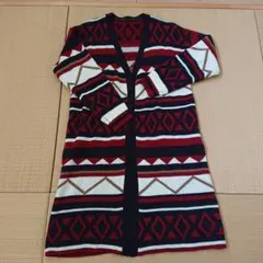 Vis ニットロングカーディガン フリーサイズ