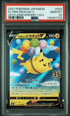 PSA10 そらをとぶピカチュウV RR s8a 023/028 25th