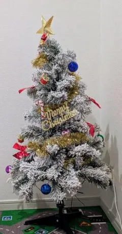クリスマスツリー 120cm ライトと飾り付き