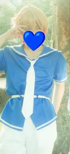 推しの子　星野アクア　コスプレ　衣装　ウィッグ　セーラー　マリンルック