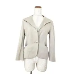 INDIVI テーラードジャケット（38）日本製 ベージュ 上品 通勤 羽織り