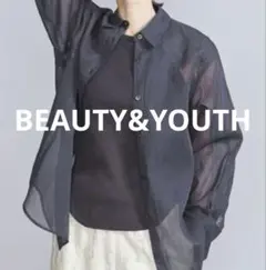 BEAUTY&YOUTHコットン シアーシャツ【フリーサイズ】のサムネイル
