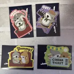 映画おでかけ子ザメとかいのおともだちステッカーコンプリート4枚セット