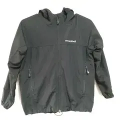 (新品同様)mont-bell ブラックフード付きジャケット130cm