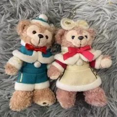 ダッフィーシェリーメイ　ぬいぐるみキーホルダー