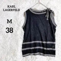 KARL LAGERFELD カールラガーフェルド　タンクトップ　ブラック　38 KARL LAGERFELD カールラガーフェルド タンクトップ ブラック 38