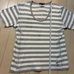アーバンリサーチ　ボーダー　tシャツ　グレイ