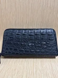 Revetta クロコダイル 長財布 ブラック