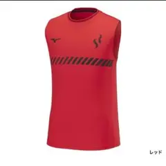 人気 ミズノ SR4 サッカー ノースリーブ シャツ レッド Mサイズのサムネイル
