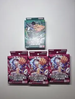 ワンピースカードゲーム スタートデッキ ゾロ&サンジ ルフィ 4点