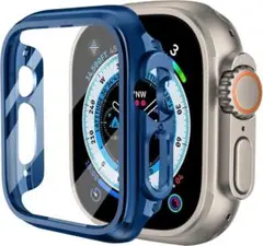 コンパチブル Apple Watch ケース 49mm ブルー青　保護カバー