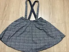 メゾピアノ　チェック柄スカート 130cm