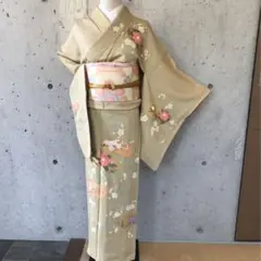 3点＋　D593 訪問着　花模様　正絹　着物　袷　しつけ糸付き未使用極美品 楽天市場】【新古品】 訪問着 着物 正絹 袷 麗幻辻が花 水色