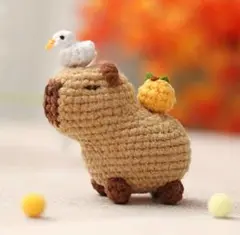 あみぐるみ カピバラ 小鳥 パイナップル付き キット