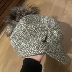 Mühlbauer ファー付きグレーキャップ