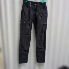 ダークブルー カーゴスタイルデニム　サイズＳ