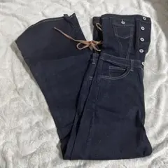 SPIRALGIRL バックレースアップデニムオールインワン