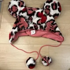 ディズニーランド　ヒョウ柄　ファンキャップ