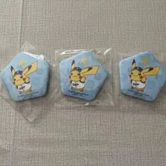 中日ドラゴンズ ポケモン ピカチュウ 缶バッジ 3個セット