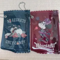 Happyくじ　Halloween クリアミニポーチ ディズニー　2個セット