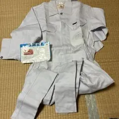 LION ライトグレーオーバーオール