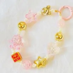 ビーズストラップ/キーホルダー　バッグチャーム ハンドメイドNO.601