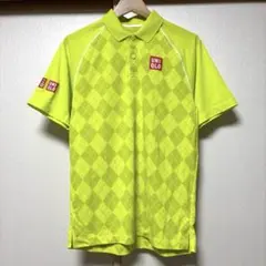 ユニクロ 錦織圭着用 全米オープンテニス 2015年 ドライEXシャツ 黄色 M