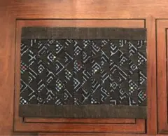 絣のフリーマット（リバーシブル）　花瓶敷　ランチョンマット　②