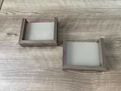 木製フォトフレーム　2個セット