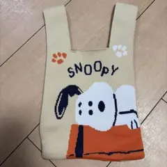 SNOOPY ニットトートバッグ