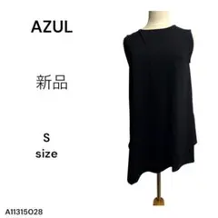 ★新品タグ付★ AZUL bymoussy ノースリーブチュニック S 黒のサムネイル