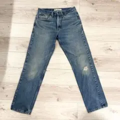 Lee ダメージ　ストレートデニムパンツ レギュラーフィット　W32 フェード