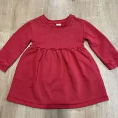 baby GAP 赤ワンピース　裏起毛　100㎝