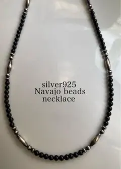 ナバホ パール シルバー silver 925 ネックレス ブラックスピネルのサムネイル