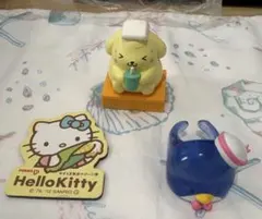 ポムポムプリン サンリオ フィギュア タキシードサム ハローキティ 3点セット