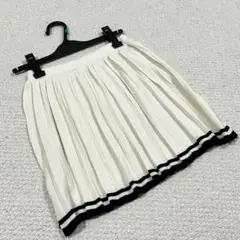 薄手ニット　プリーツミニスカート