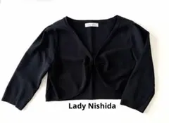 【美品】Lady Nashida ショート丈 ボレロ 黒40 フォーマル 入学のサムネイル
