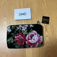FEILER 花柄ポーチ 約20cm x 15cm