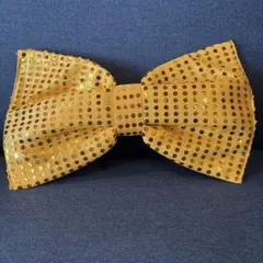 ゴールドスパンコール蝶ネクタイ
