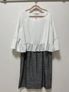 エンジェリーベ マタニティワンピース M 授乳服 オフィス フォーマルのサムネイル