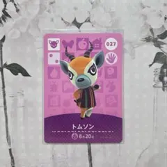 新品amiiboカード　第1弾　027 トムソン　あつ森