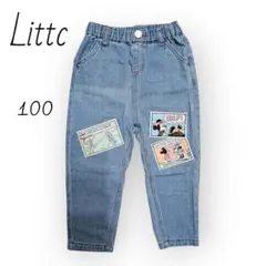 100 Littc リトシー 刺繍 ミッキー ディズニー デニム 長ズボン