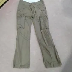 カーゴパンツ カーキ色 多ポケット　Polo　ラルフローレン　81から84センチ
